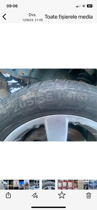 De vanzare genti cu cauciucuri de iarna pentru mazda