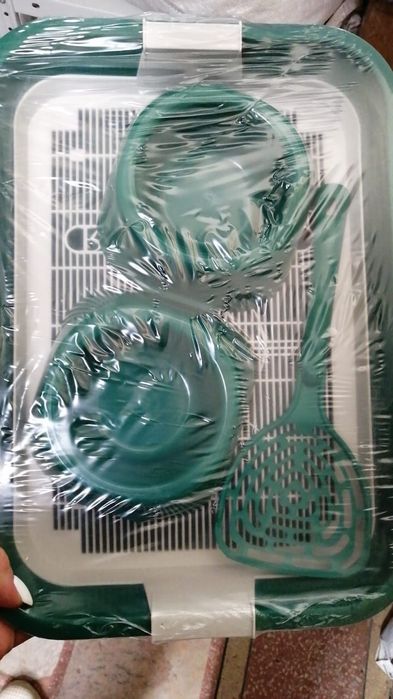 Наборы для кошек. Лоток, 2 миски и совочек. Доставка.