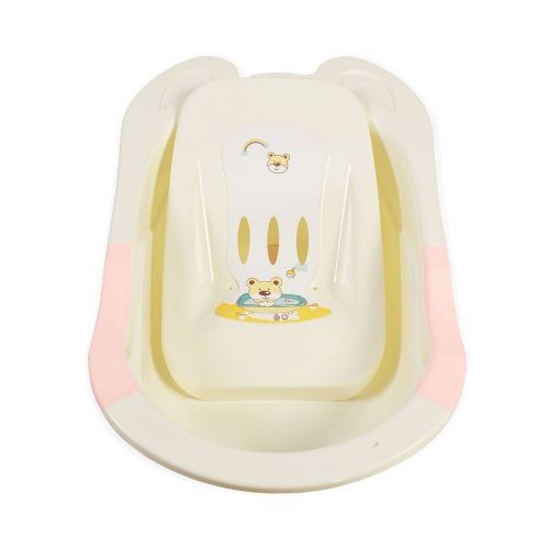 Cadita baie bebelusi Starfish 80 cm - roz