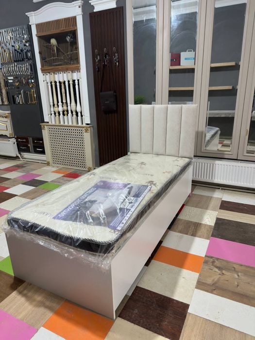 Yangi bir kishilik adna spalni 190×80 | Ortopedik matras bilan