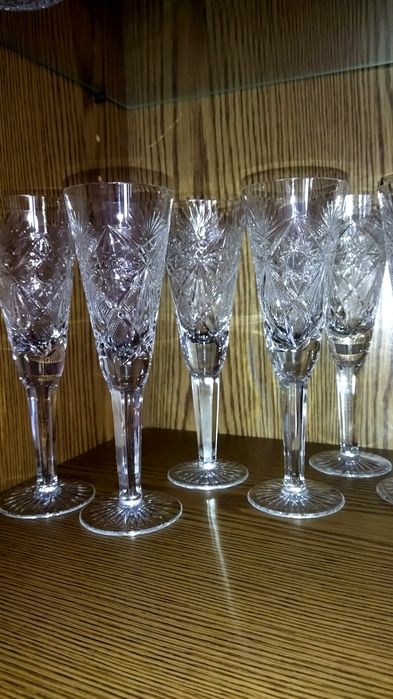 Хрустальные фужеры шесть штук СССР