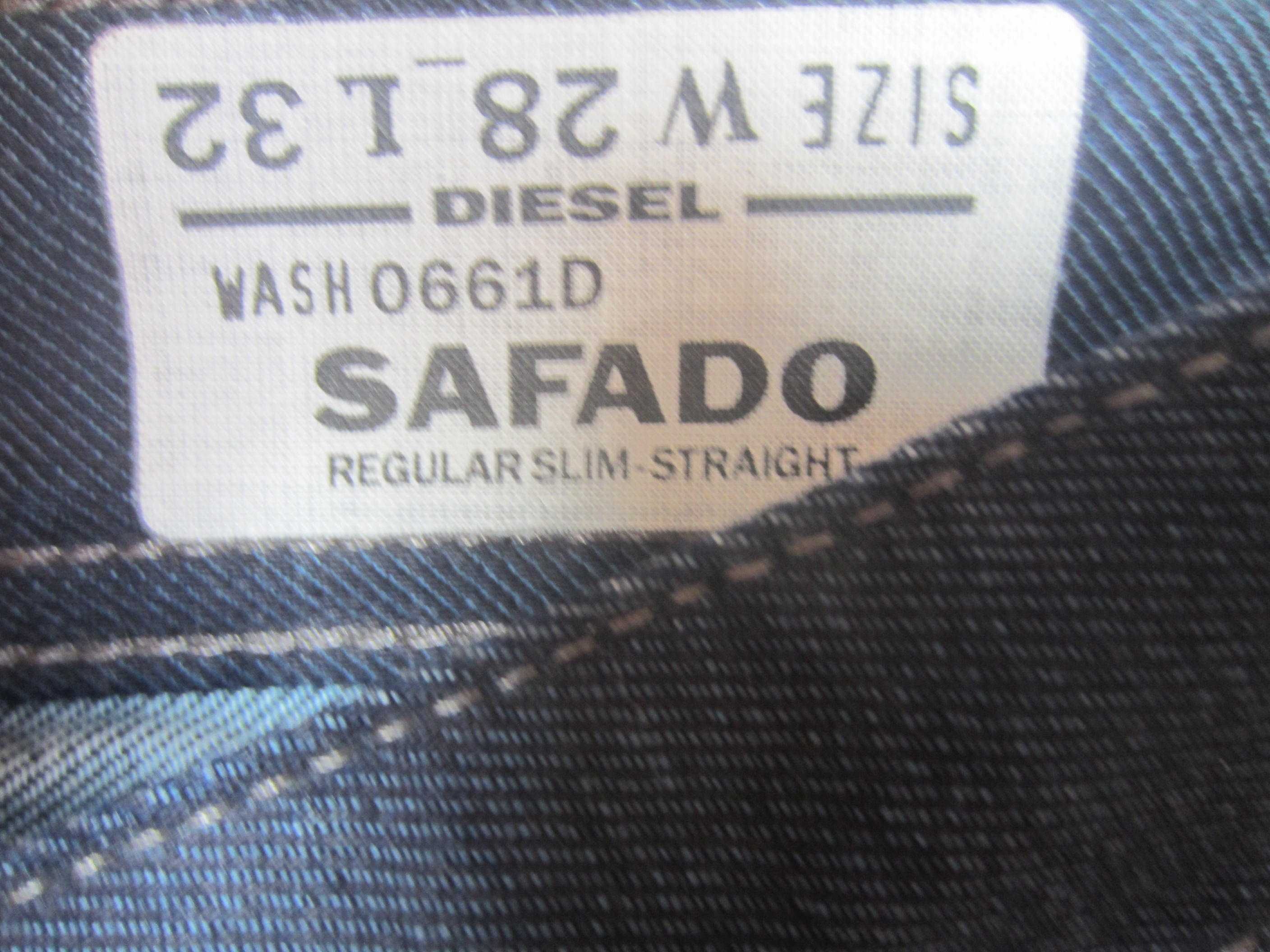 Blugi Diesel Safado,W28 L32,Talie=78cm,Lung=109cm,drepti,noi