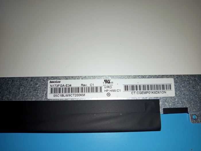 Display laptop 17,3" LED slim 30 pini HD+ model Innolux N173FGA-E34