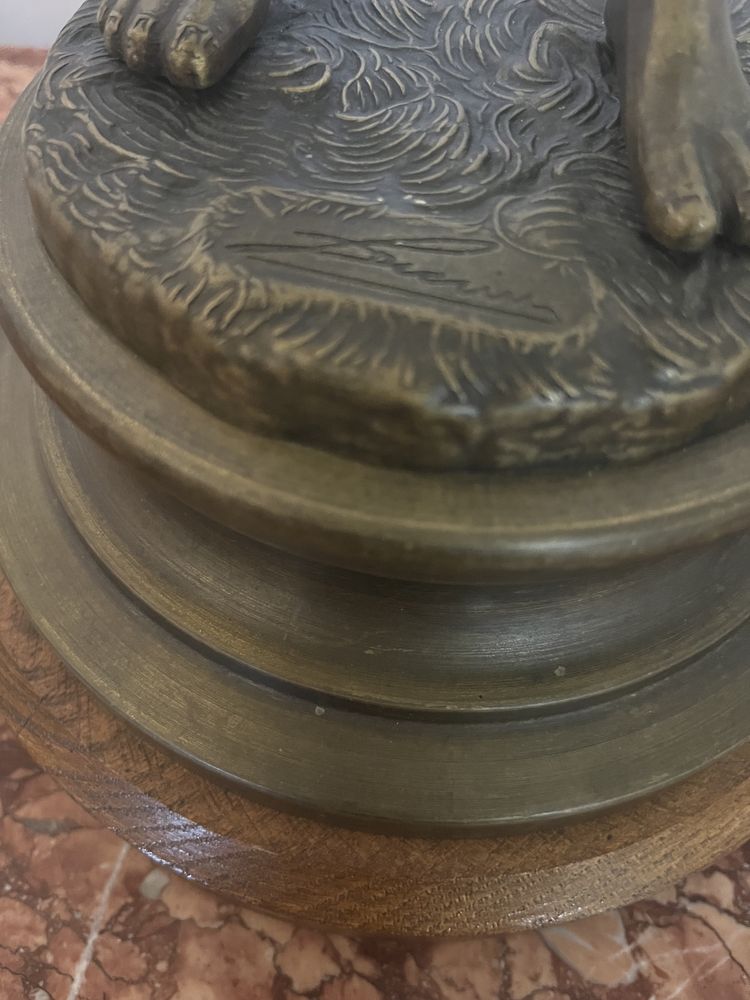 Vând pereche statuete bronz