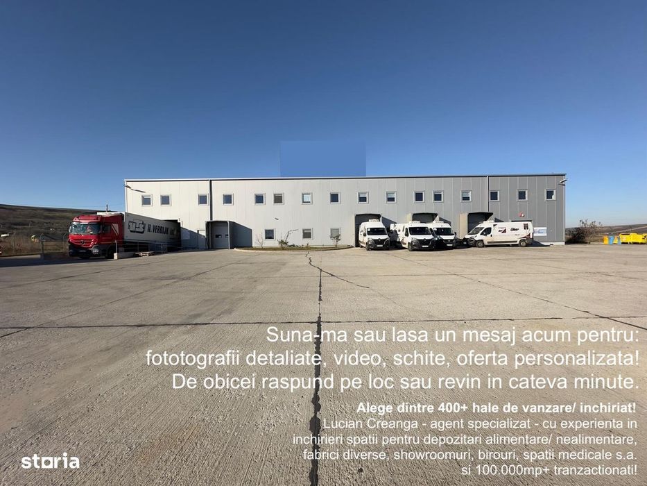 Hala 3026mp, teren 13653mp, Dumesti