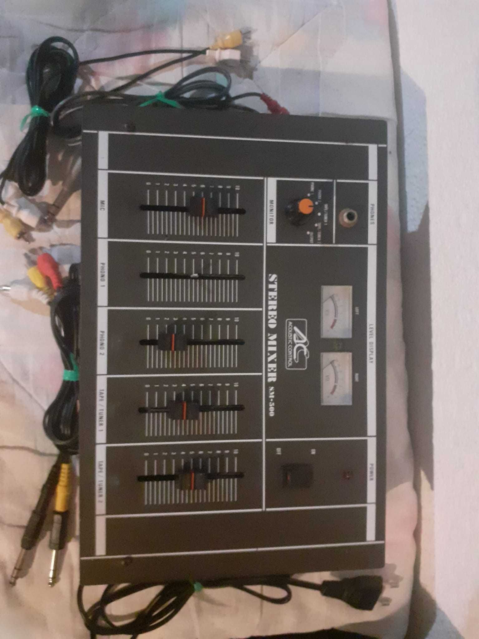 Amplificator Acoustic Control  PA-400 si stereo mixer SM-500