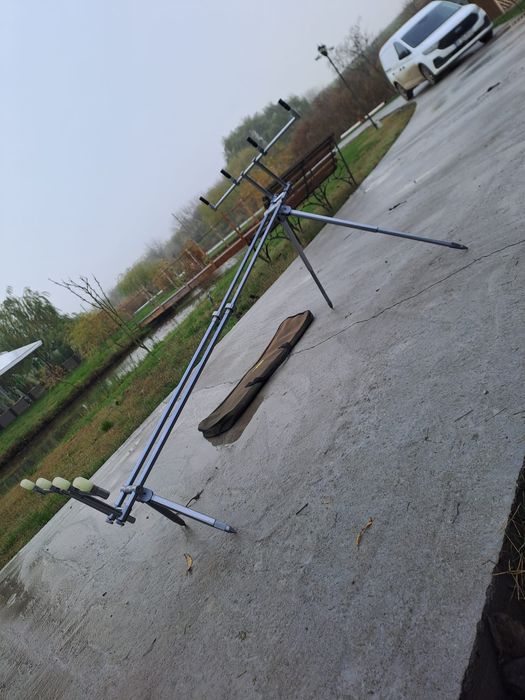 Lansete pescuit Crap și bărcuță de plantat