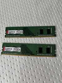 Озу kingston 8gb 2 по 4 (2400мгц)