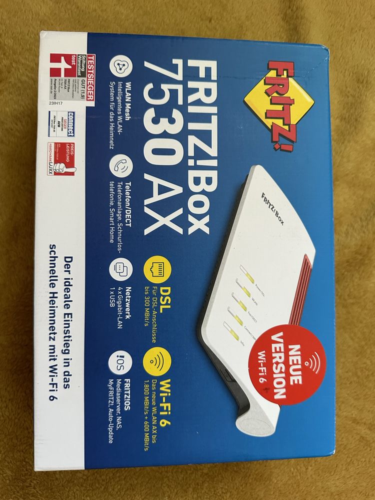 Router fara fir, AVM, FRITZ!Box 7530 AX