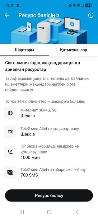 Тариф теле2 семейный (безлимит)