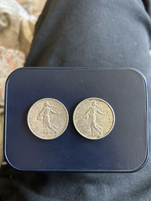 Monezi argint 5 francs din 1960