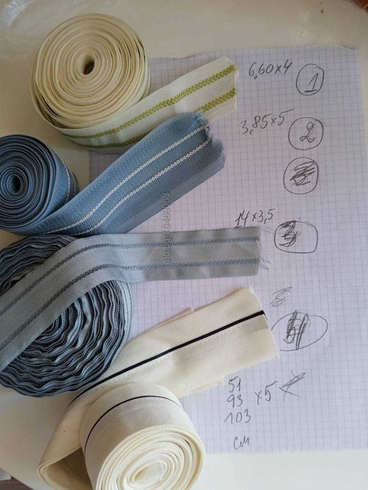 Корсаж лента за шиене остатъци