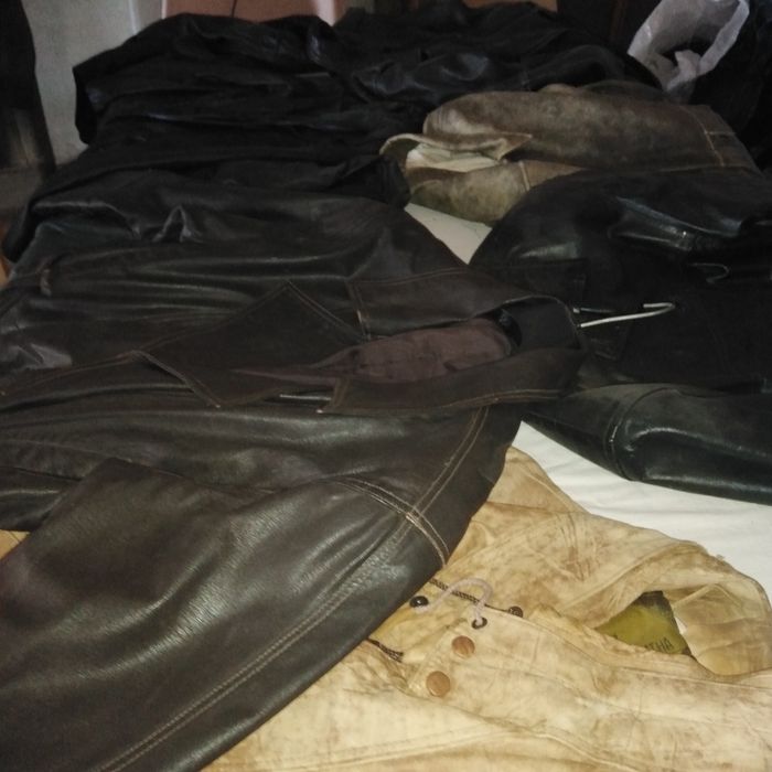 Scurta piele neagra originala dama barbati