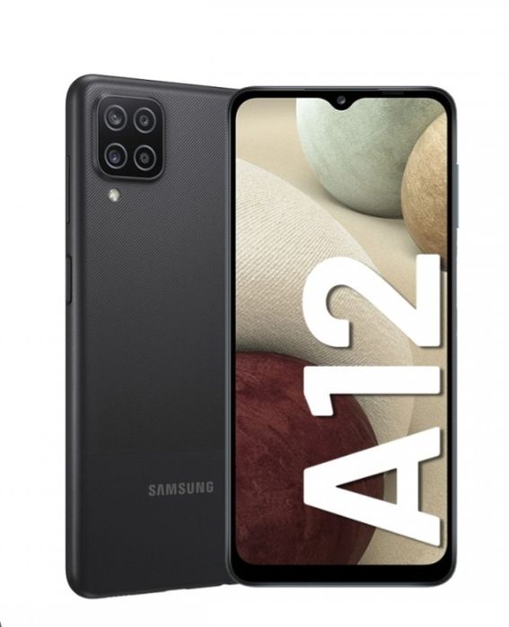 Samsung Galaxy A12  64 GB rangi qora, holati yangi. Ishlatilmagan