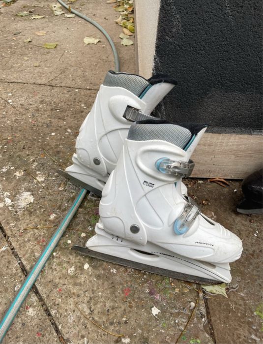 Patine albe cu reglaj 3 numere