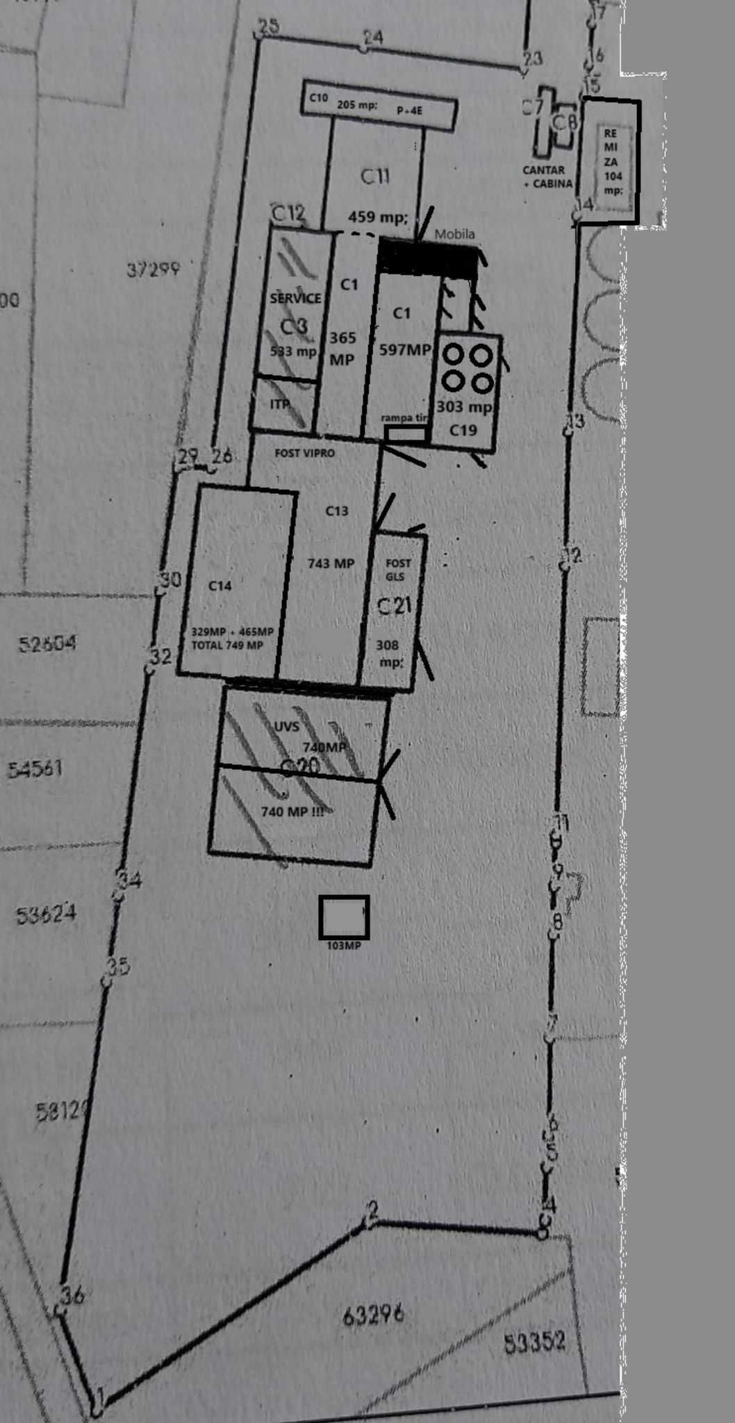Complex hale industriale – spații depozitare, acces TIR, de la 200mp