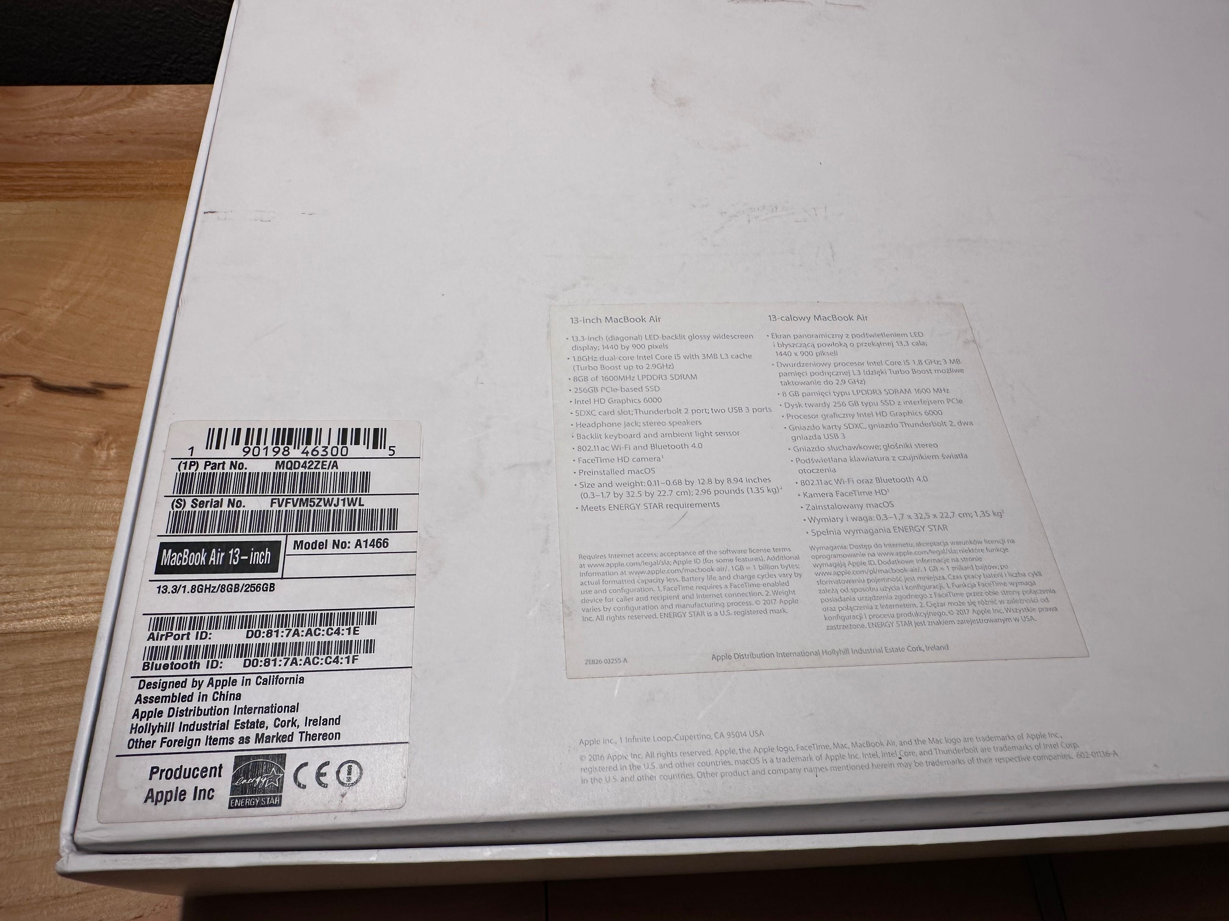Apple MacBook Air 13" 2017
