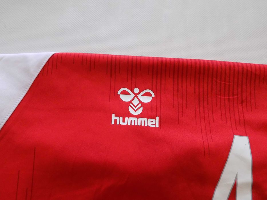 футболна тениска denmark kjaer #4 hummel екип блуза мъжка оригинална L