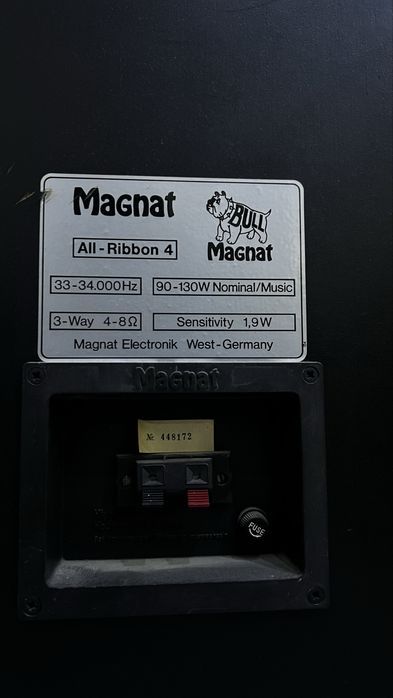 Продавам Magnat All-Ribbon 4 (ретро Hi-Fi колони)