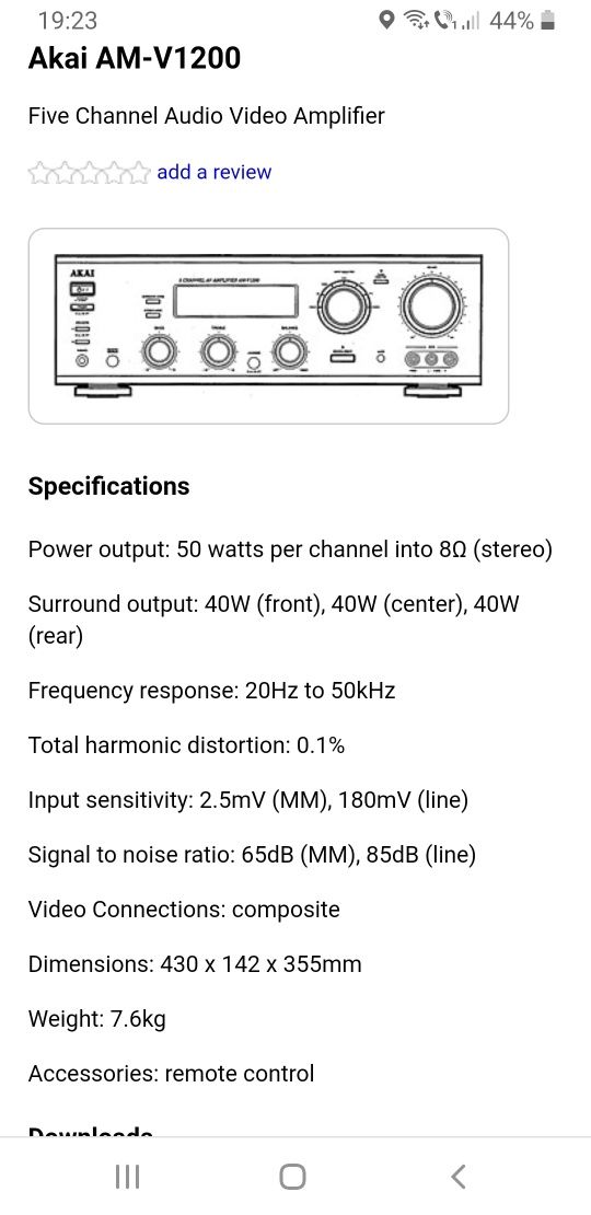 Amplificator AKAY AM-V1200