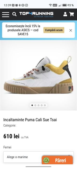 Vând skechers PUMA Cali Sue Tsai