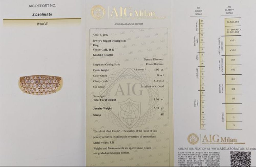 Inel cu diamante naturale 1.00 ct