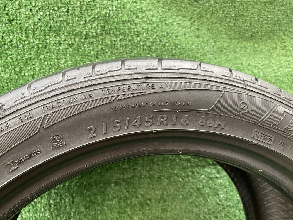 Set 4 anvelope vara 215 45 16 86H Dunlop SP Sport Maxx Dot 2015
