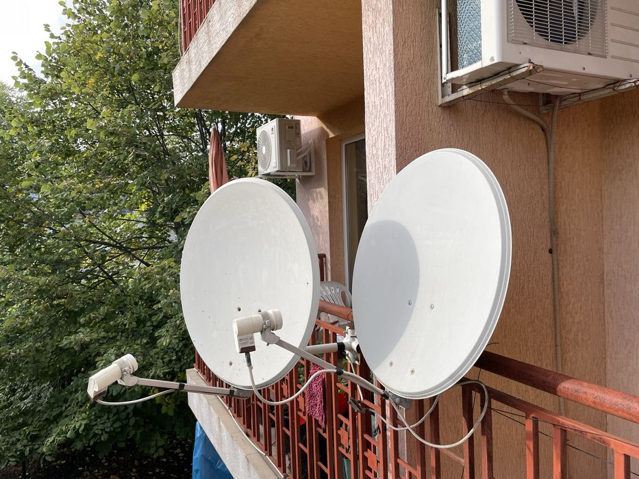 Комплект сателини антени 64 см с конвертори