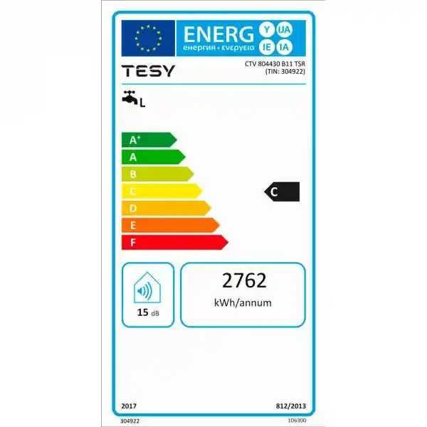 Вертикален Обемен Бойлер TESY-ТЕСИ SimpatEco 80 л 3000 W