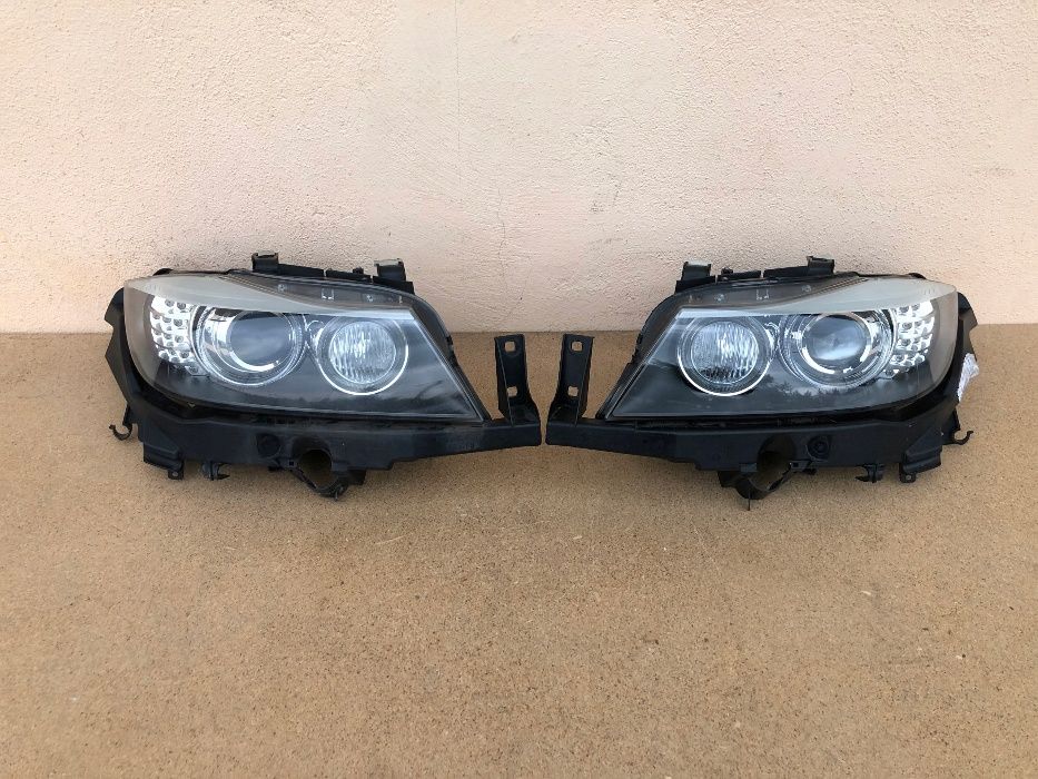 Bmw E90 E91 far bixenon stanga dreapta faruri led adaptiv lci