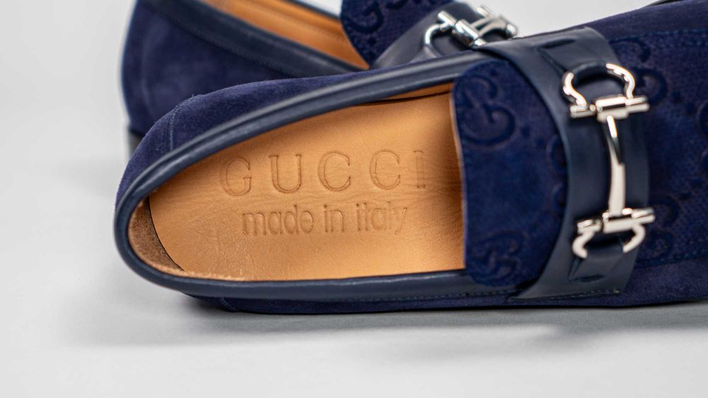 Мъжки Обувки Gucci Jordy Guccissima от ВЕЛУР