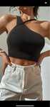 Top Nou Negru S de pe shein