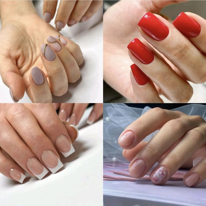 Deplasare si la Domiciliu Unghii cu gel oja semi unghii false tips con