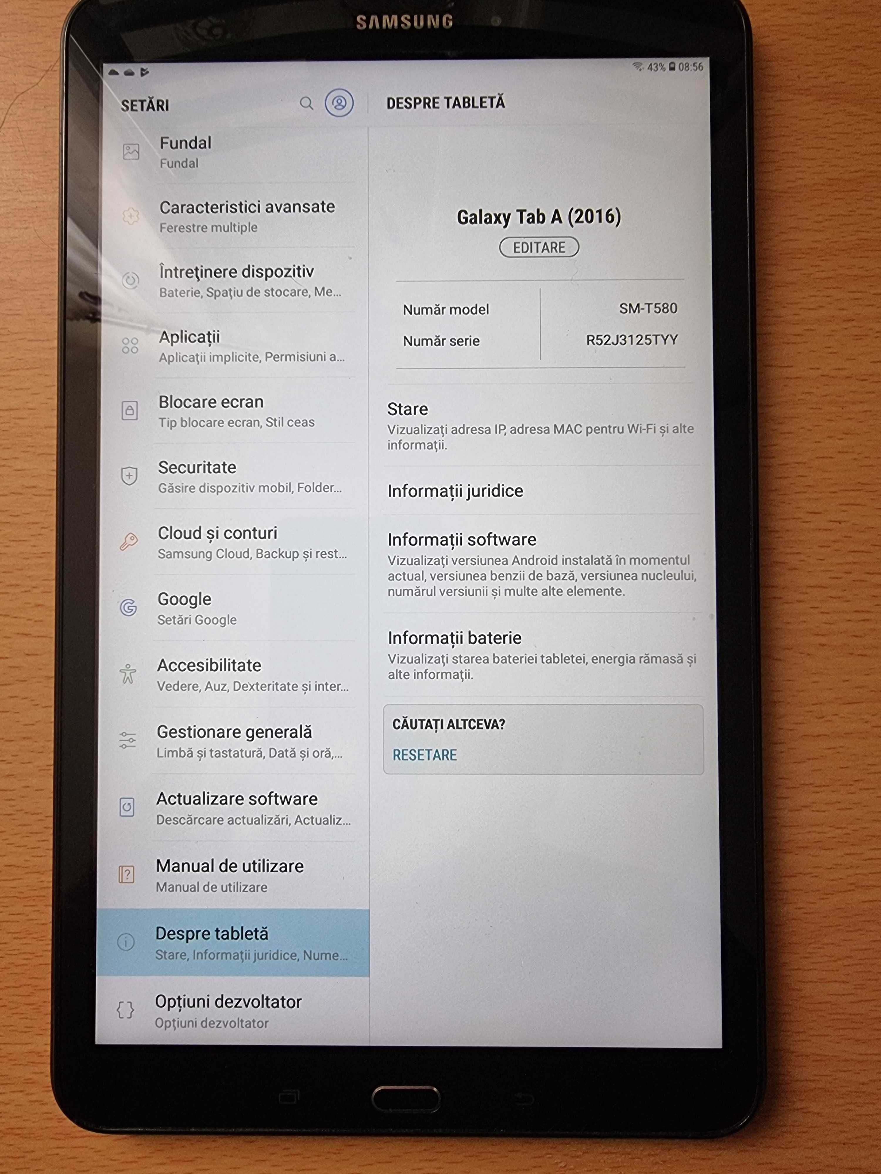 Tab A 10.1 inci cu husă magnetică, senzor.
