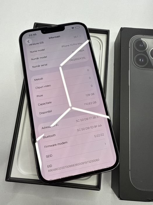Iphone 13 Pro Max 128G Gb Full box Impecabil