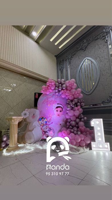 Детское оформление на годик, цена 800 000 тысяч.