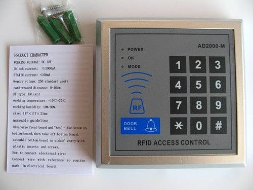 Заключваща RFID система за контрол на достъпа + 10 лични карти ключодъ