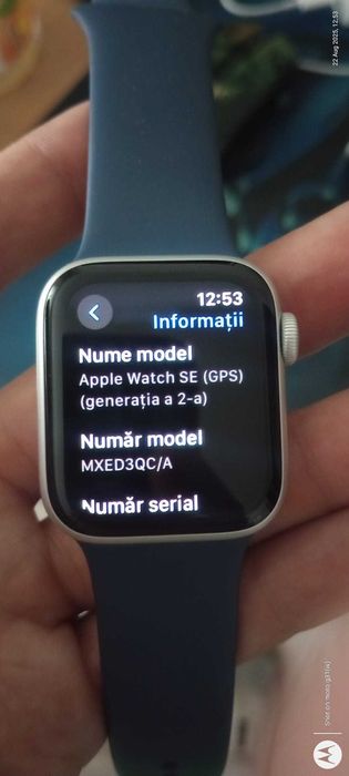 Apple Watch SE (2024), GPS, Carcasa Silver Aluminium 40mm Garantie!
