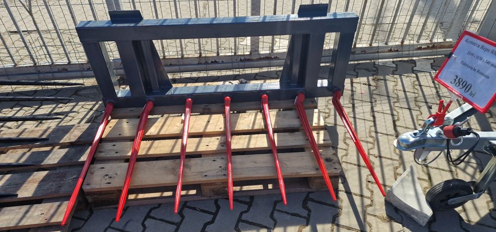 Dinti furca gunoi tepuse furca baloti gunoi prindere euro la 1.10 lung