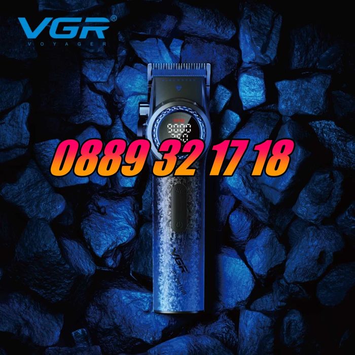 Безжична машинка за подстригване VGR 001, машинка за коса