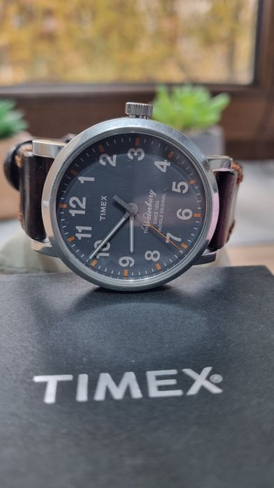 Ceas TIMEX - Curea de piele maro