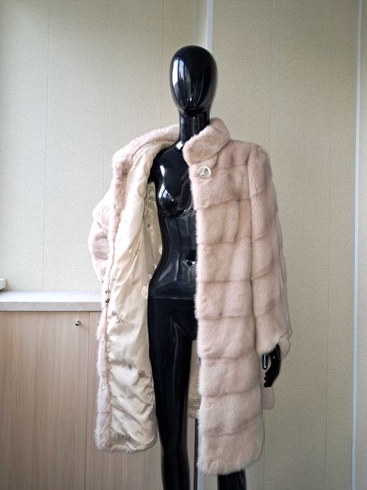 Haina de blana naturala Vizon , haină de nurca, m. L