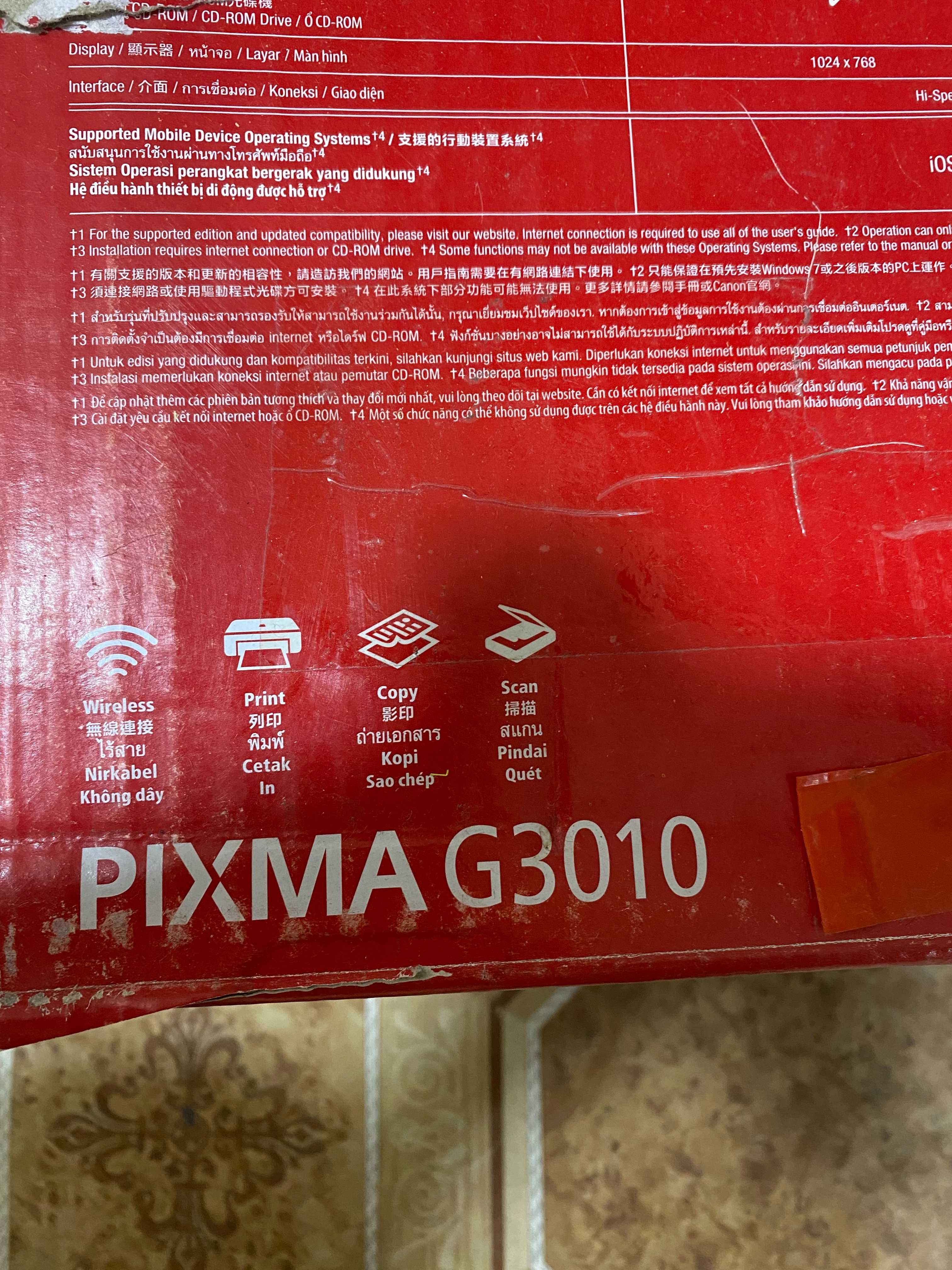 Принтер Canon G 3010 / Yangi faqat upakovkasi ochilgan