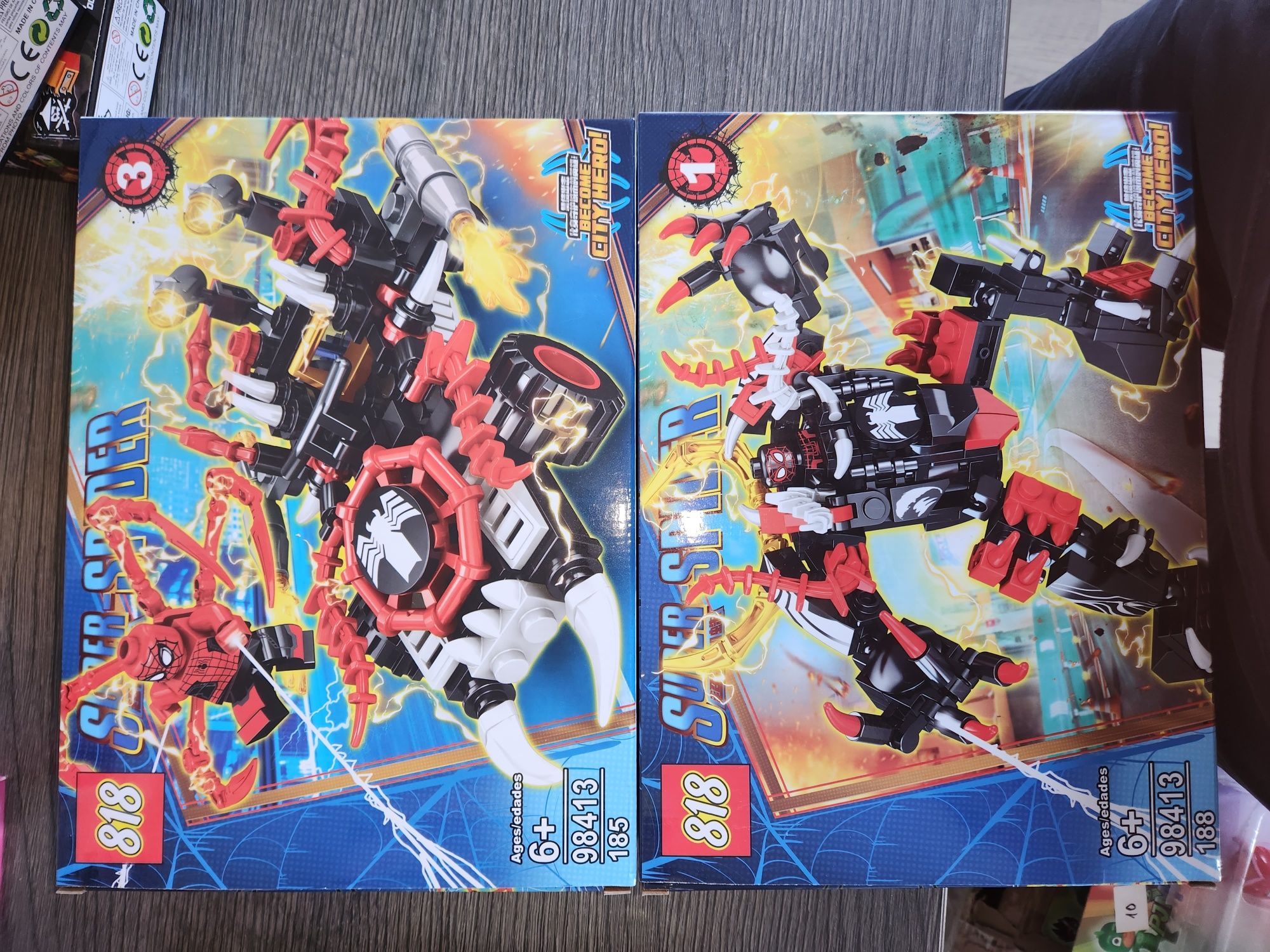Set tip lego ninjago avengers spiderman