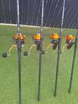 Set 4 FL Legend Carp 3.90m 3.75 LBS 2 seg+ 4 Mulineta Aquasite 10000