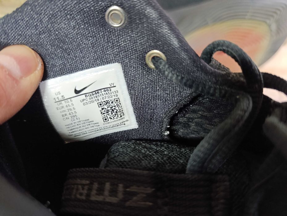 ''Nike Zoom Rize 'Black'''оригинални маратонки 45.5 номер