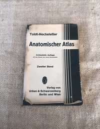 Антикварна немска книга Енциклопедия Анатомия на човешкото тяло 1945г