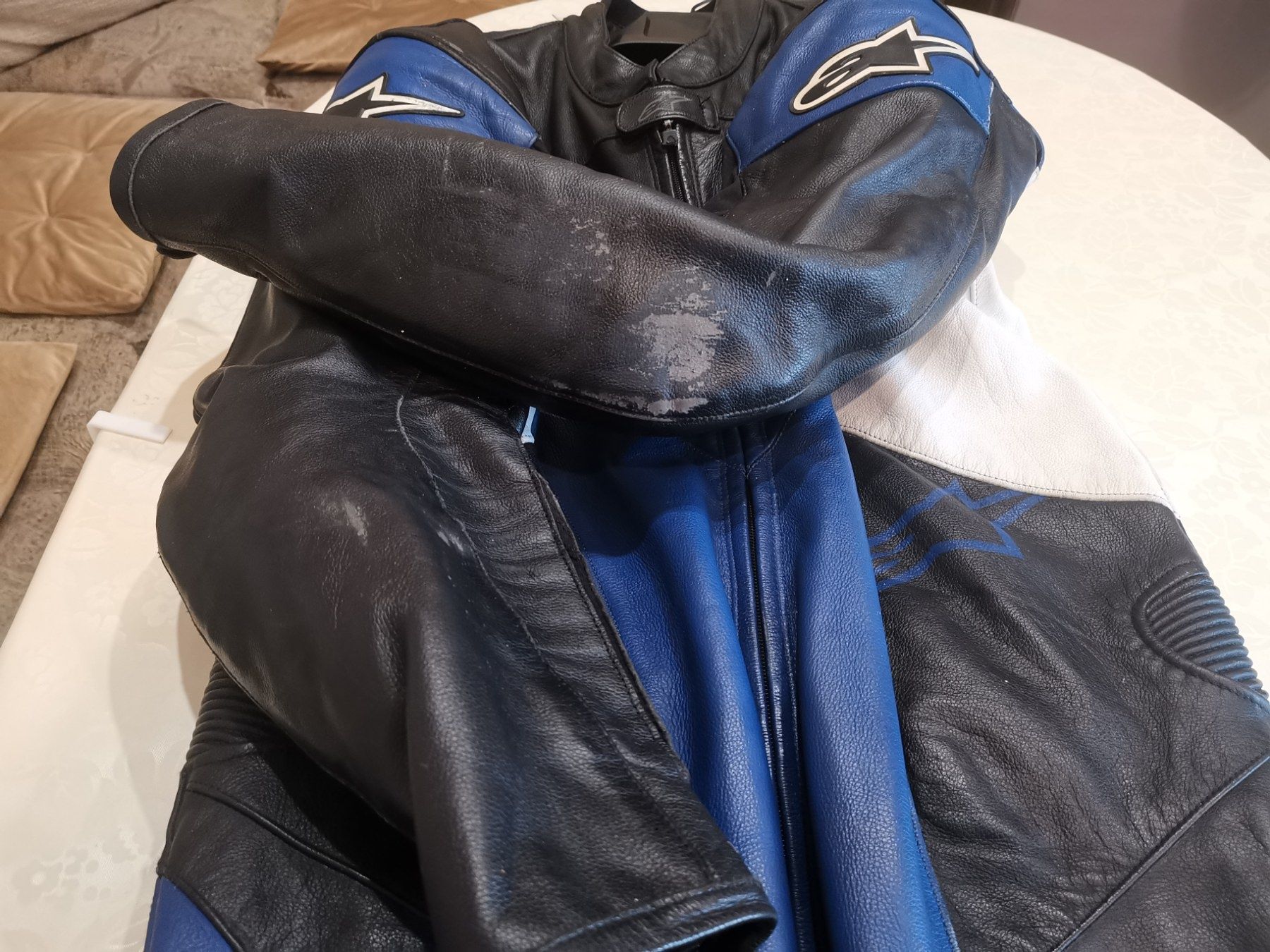 Alpinestars Цял кожен мото екип размер 56