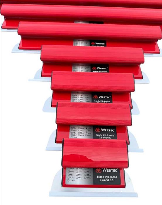 Комплект ножове за шпакловка Wertec