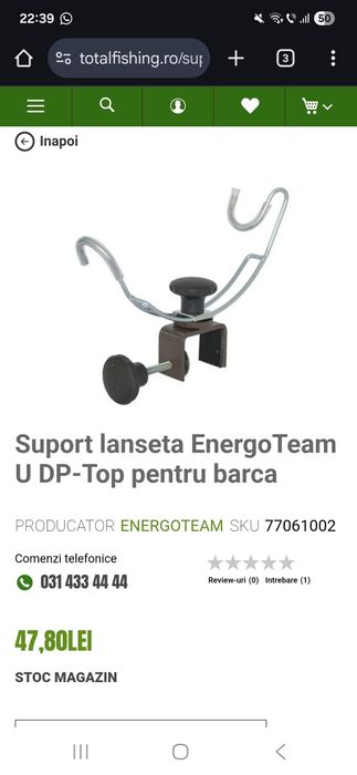 Suporți lanseta barca 3 buc